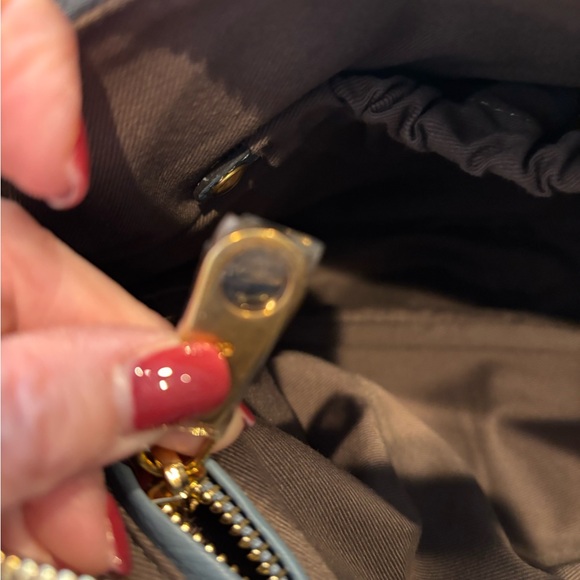 Chloe Marcie Leather Satchel Cloud Blue - Picture 12 of 13